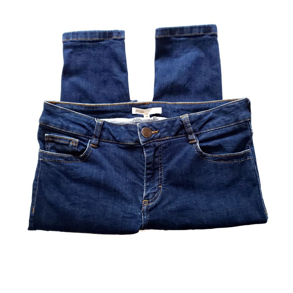 maje Jawn Skinny Low-Rise Jeans